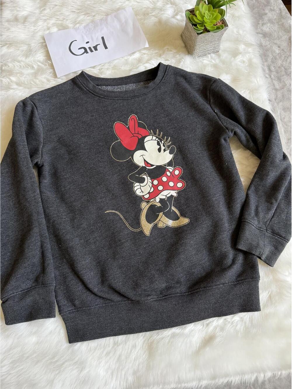 Disney Girl's Minnie Mouse Sweatshirt Size 8